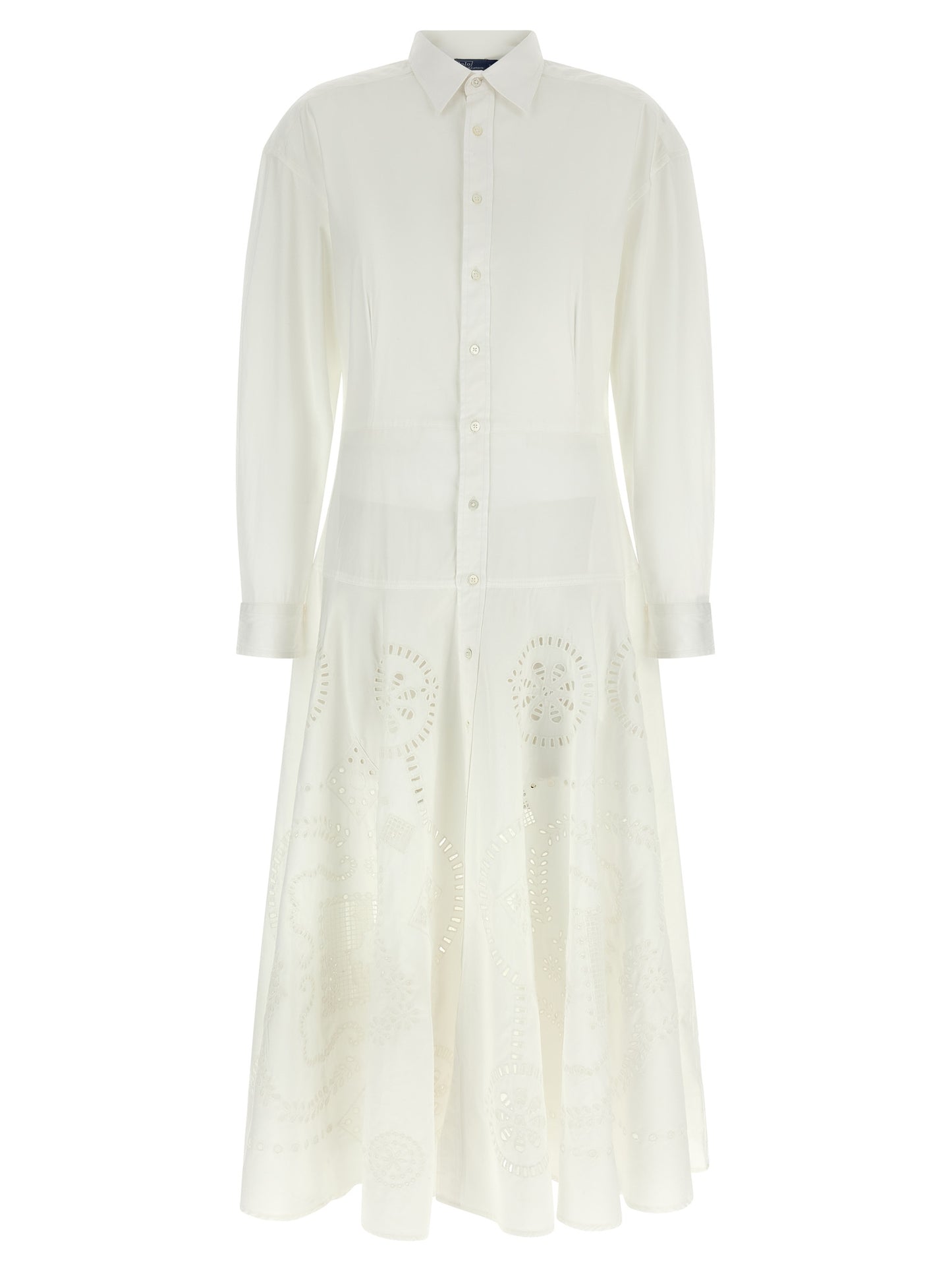 Polo Ralph Lauren White Cotton Midi Dress