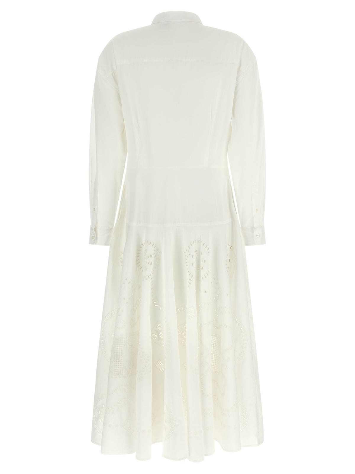 Robe midi en coton blanc Polo Ralph Lauren