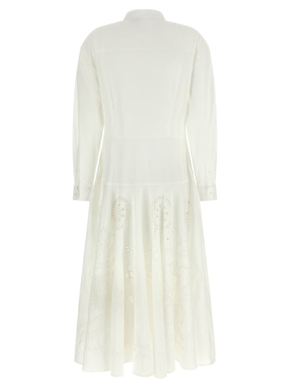 Polo Ralph Lauren White Cotton Midi Dress