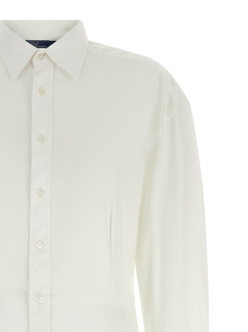 Robe midi en coton blanc Polo Ralph Lauren