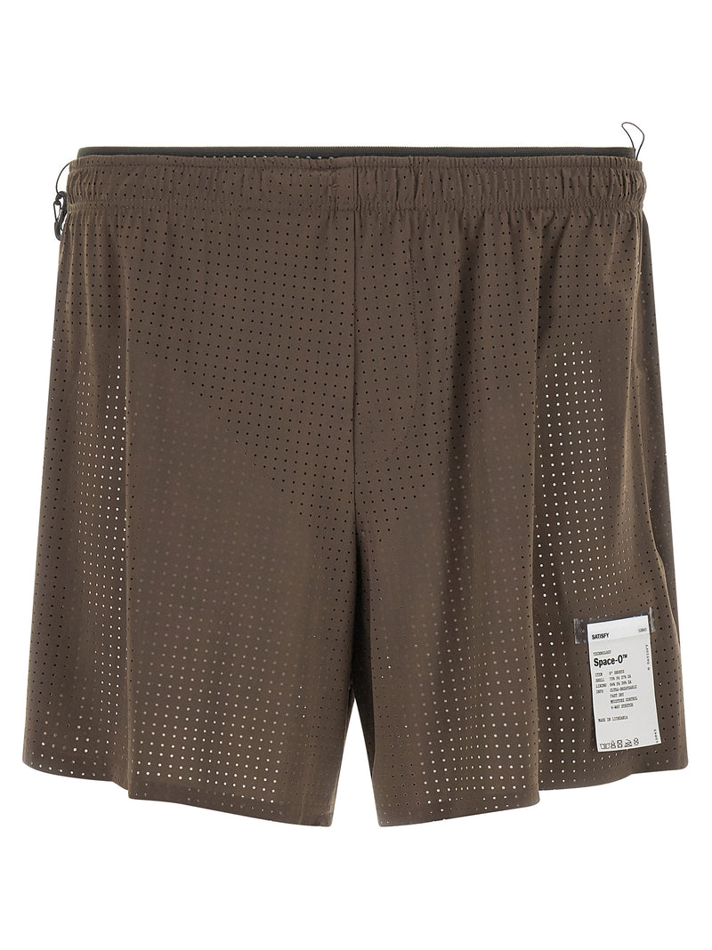 SATISFY Gray Polyamide Bermuda Shorts