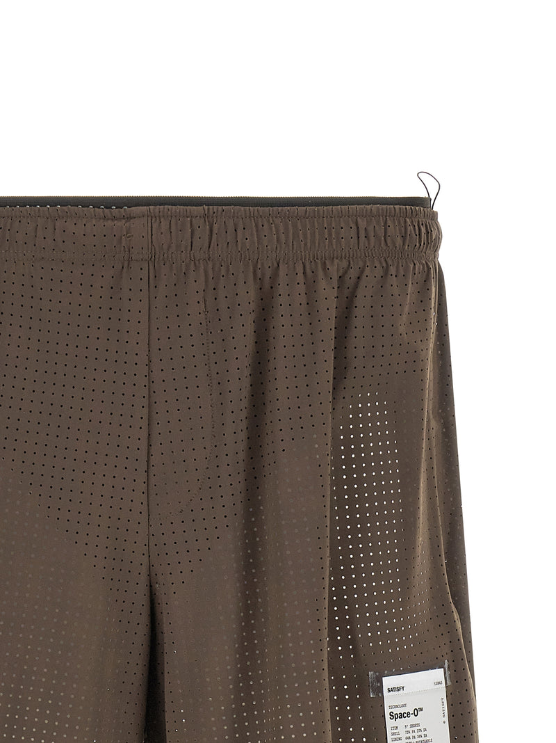 SATISFY Gray Polyamide Bermuda Shorts