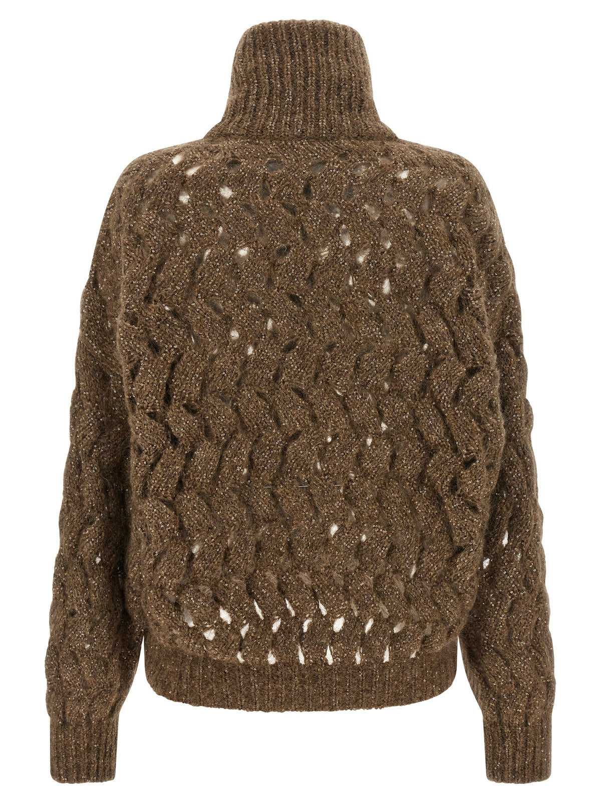 Brunello Cucinelli Brown Wool Cardigan