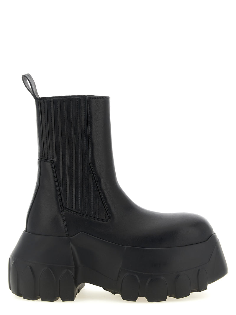 Bottines Rick Owens en ramie noire