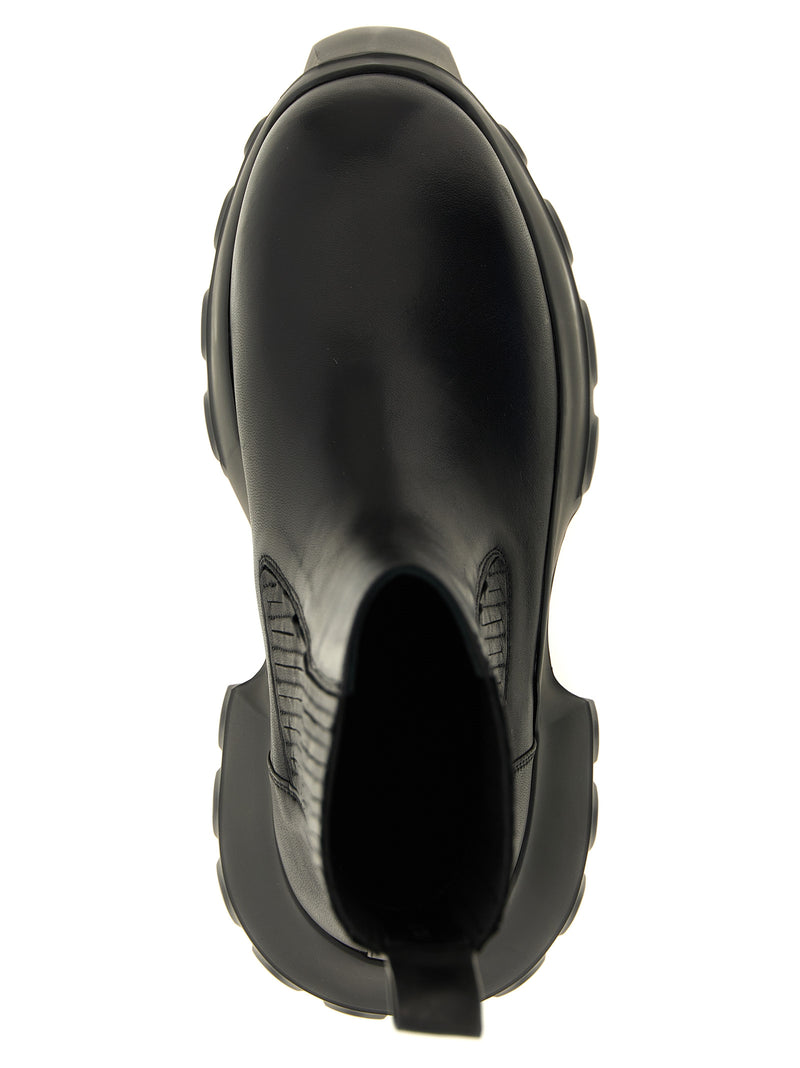 Bottines Rick Owens en ramie noire