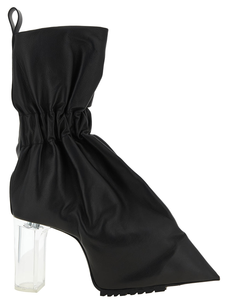 Bottines Rick Owens en cuir de veau noir