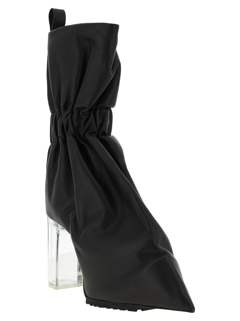 Bottines Rick Owens en cuir de veau noir