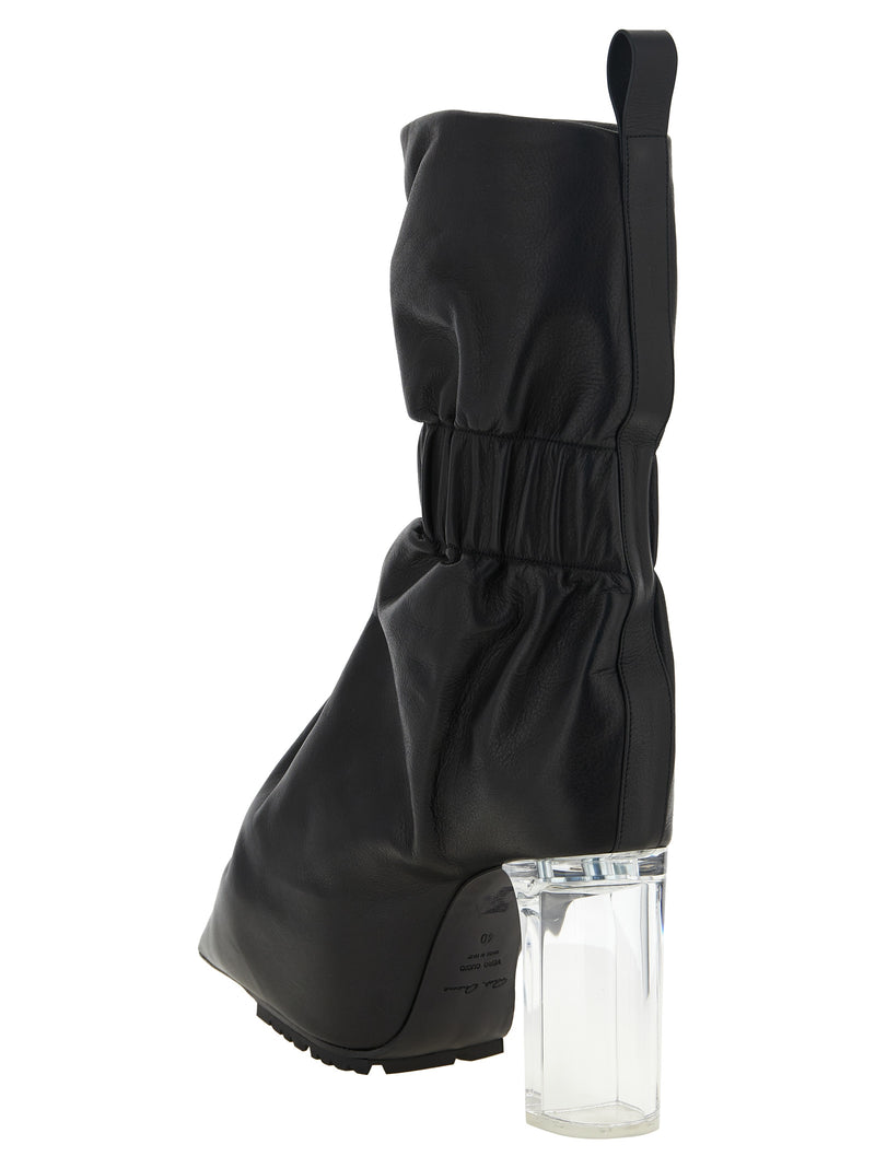 Bottines Rick Owens en cuir de veau noir