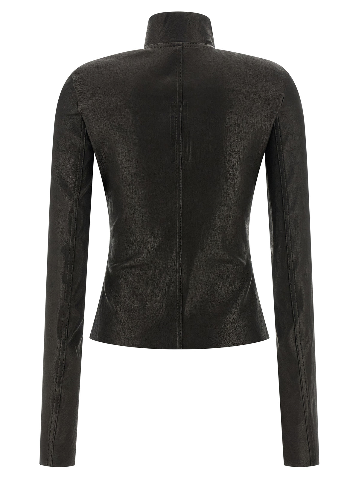 Veste en cuir d'agneau noir Rick Owens