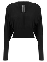 Sweat-shirt en coton noir Rick Owens