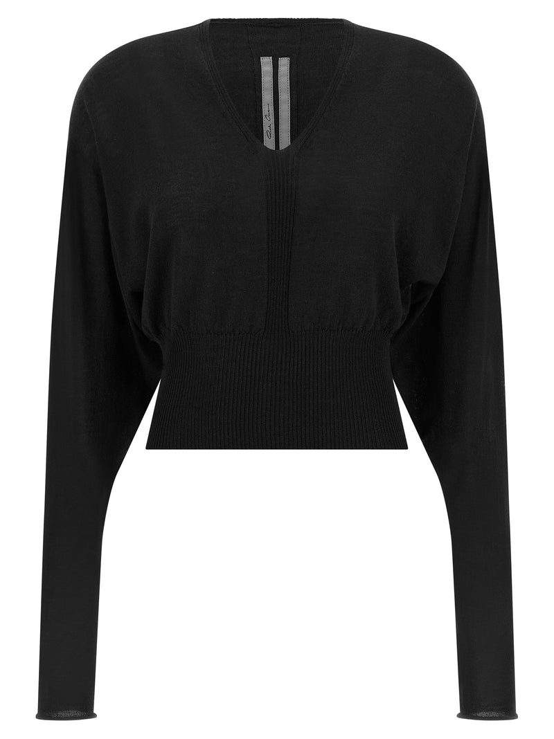 Sweat-shirt en coton noir Rick Owens