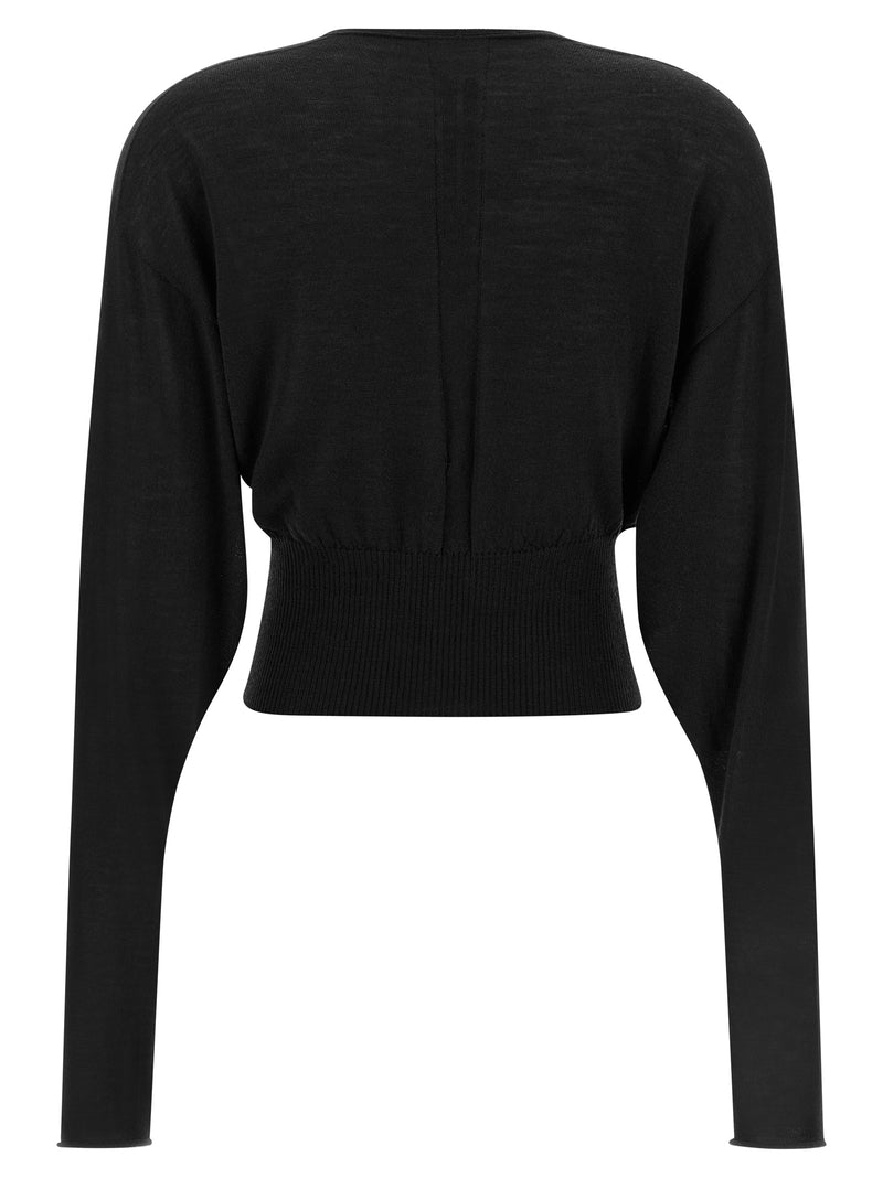 Sweat-shirt en coton noir Rick Owens