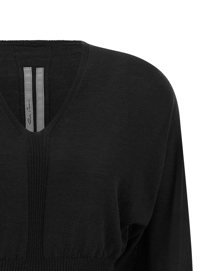 Sweat-shirt en coton noir Rick Owens