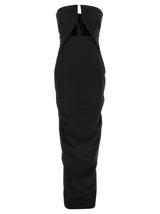 Robe longue Rick Owens en laine noire