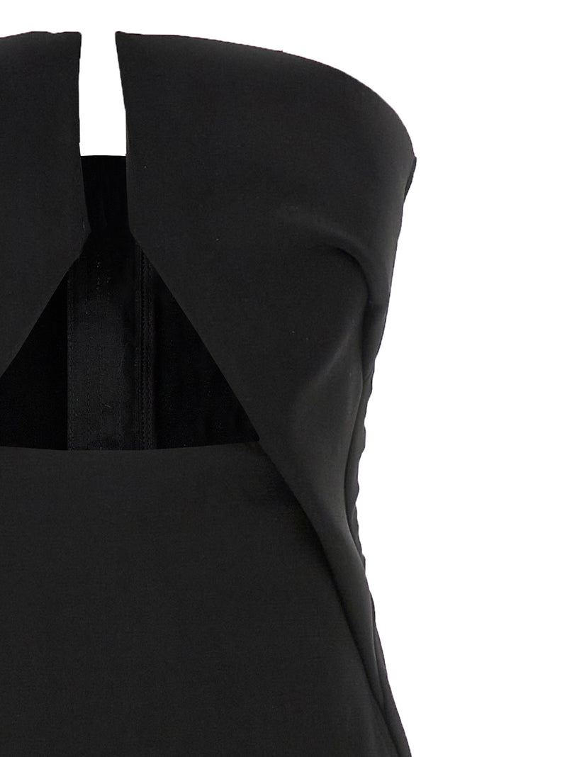Robe longue Rick Owens en laine noire