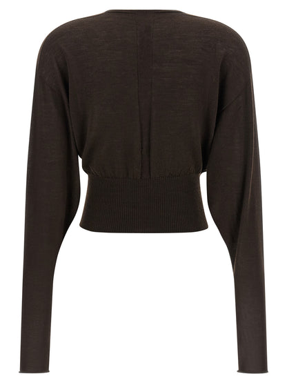 Rick Owens Brown Virgin Wool Shirt