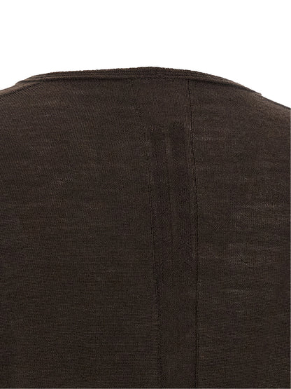 Rick Owens Brown Virgin Wool Shirt