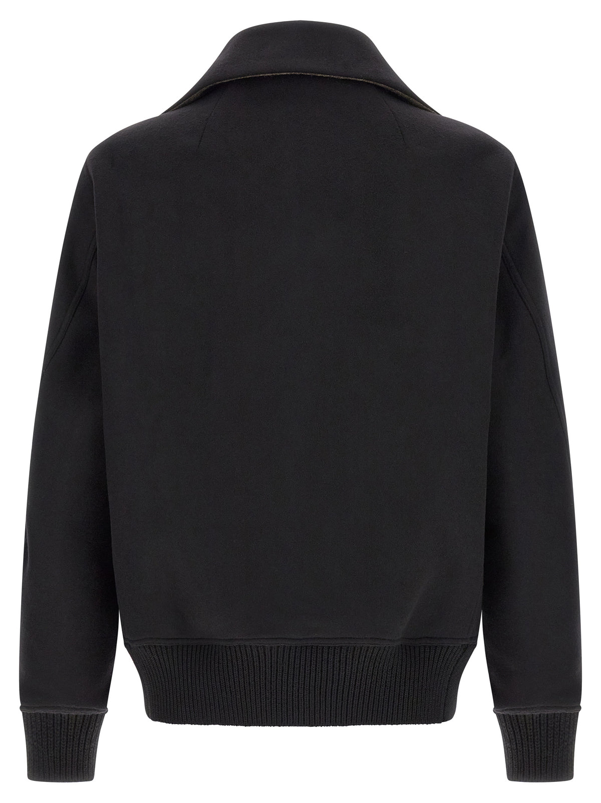 Bomber Rick Owens en laine vierge noire