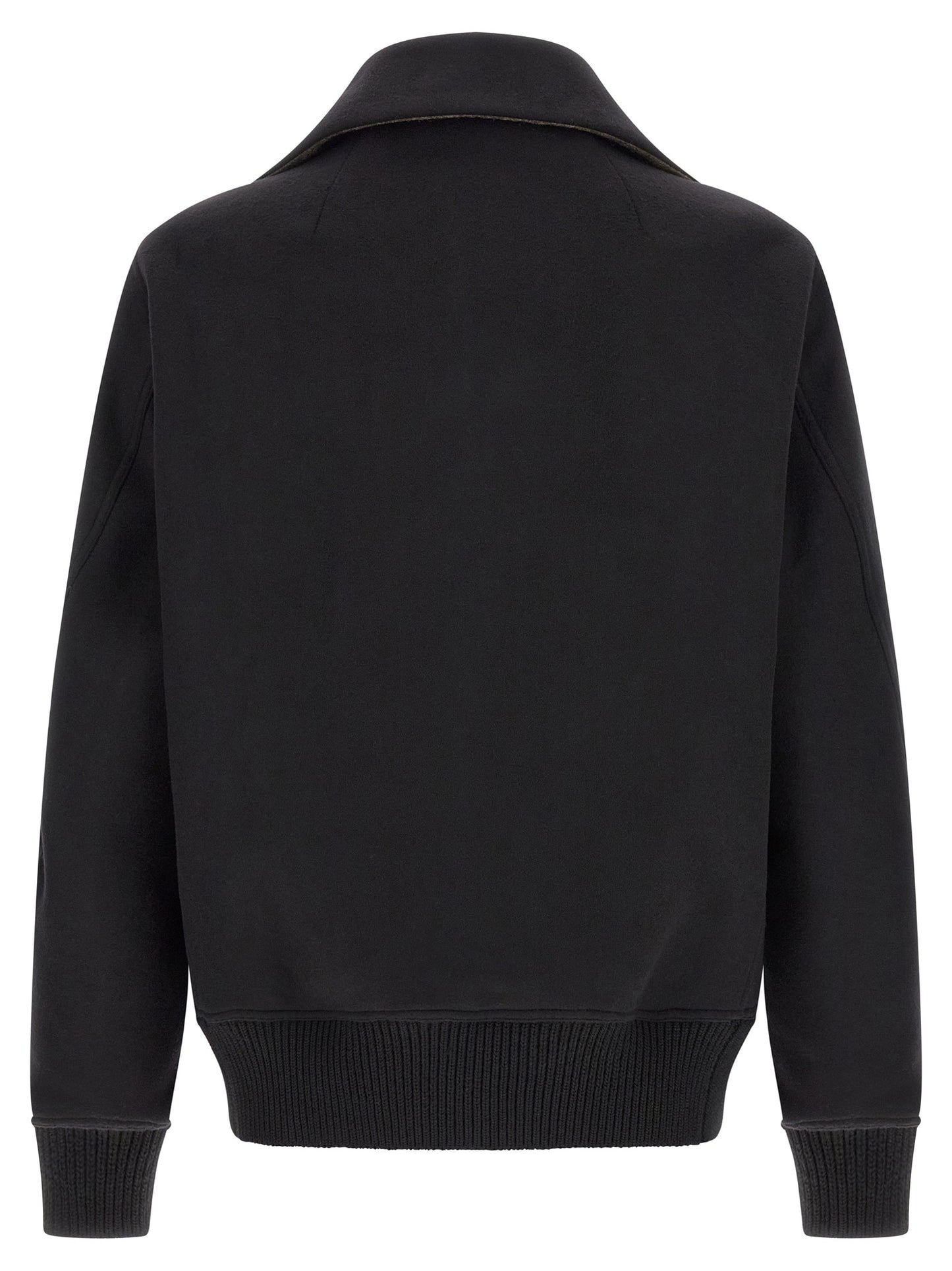 Rick Owens Black Virgin Wool Bomber