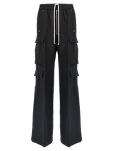Pantalon Cargo Rick Owens en Laine Noire