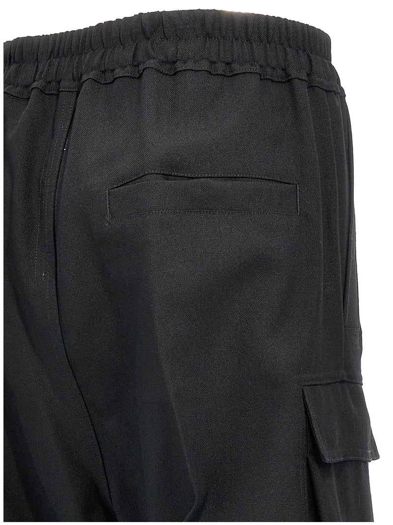 Pantalon Cargo Rick Owens en Laine Noire