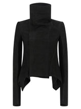 Veste en cuir d'agneau noir Rick Owens