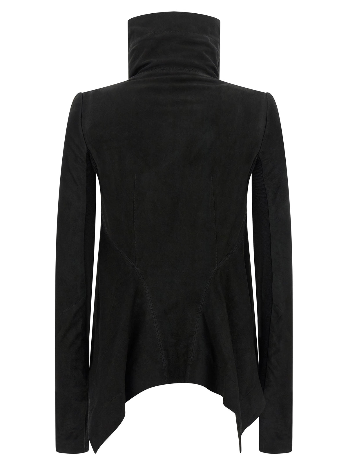 Veste en cuir d'agneau noir Rick Owens