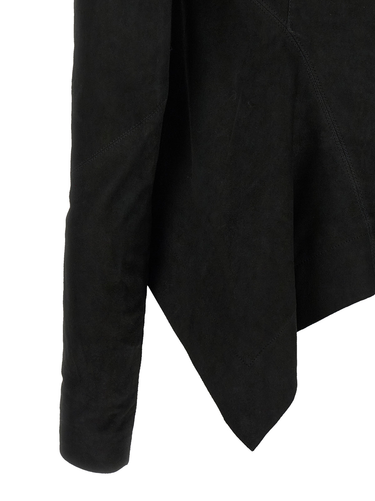 Veste en cuir d'agneau noir Rick Owens