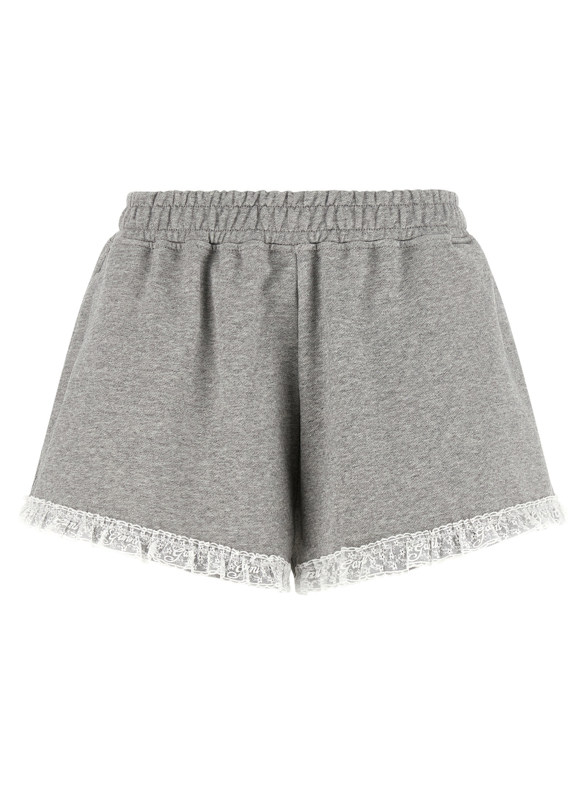 Ganni Gray Organic Cotton Bermuda Shorts
