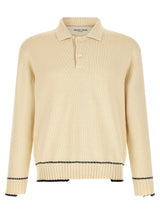 Polo en coton blanc Golden Goose