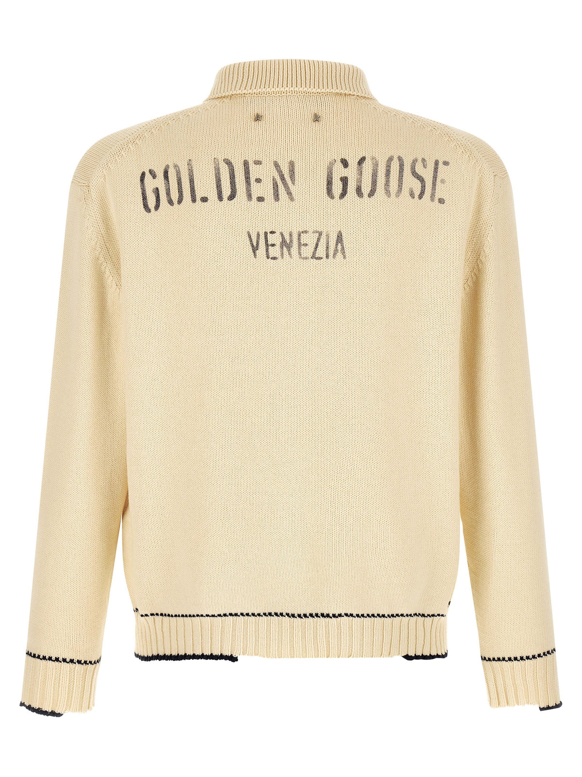 Polo en coton blanc Golden Goose