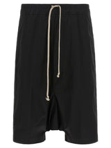 Shorts Bermudas Rick Owens en Coton Noir