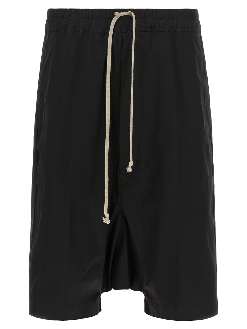 Shorts Bermudas Rick Owens en Coton Noir