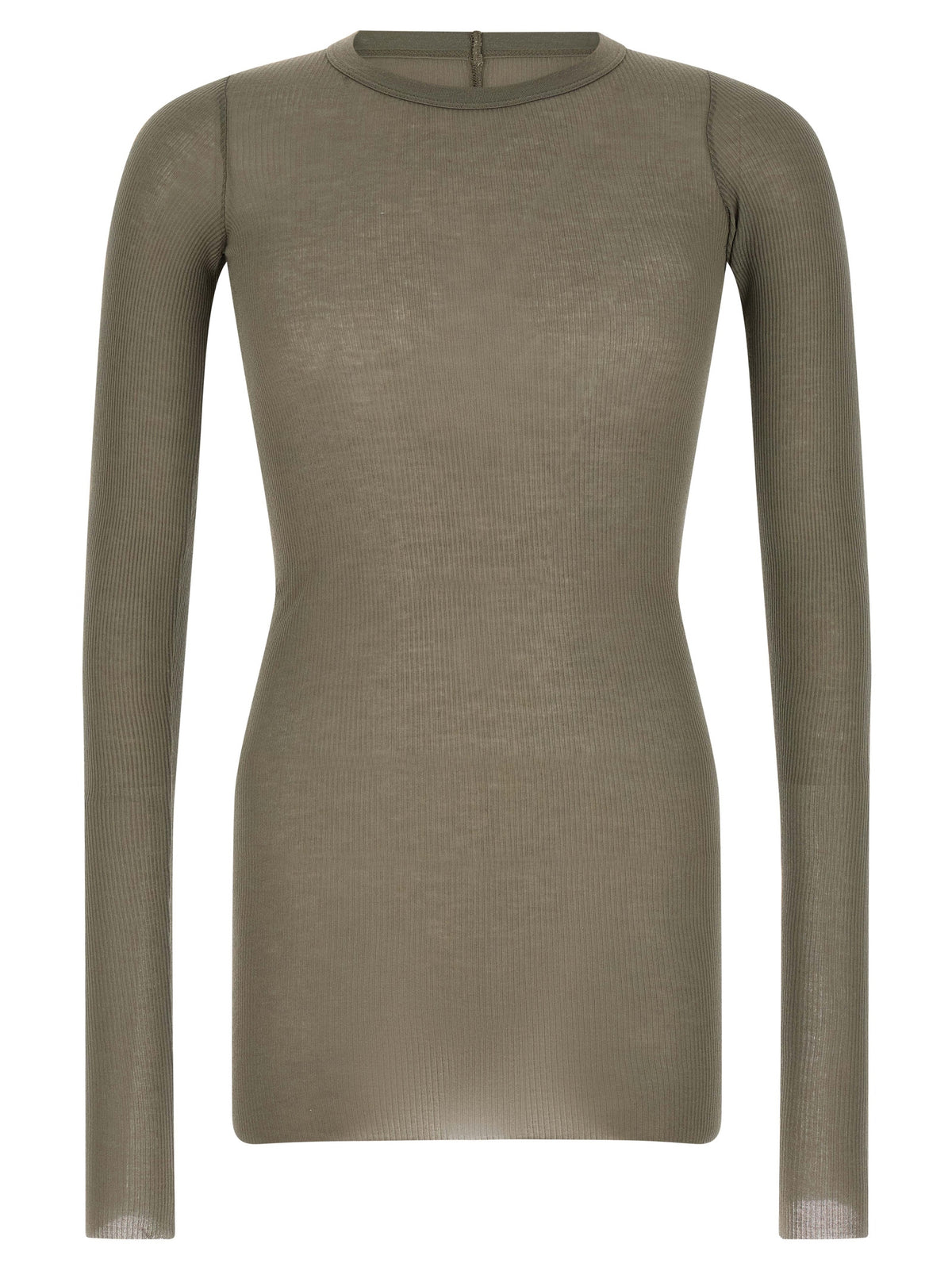T-shirt gris en viscose Rick Owens