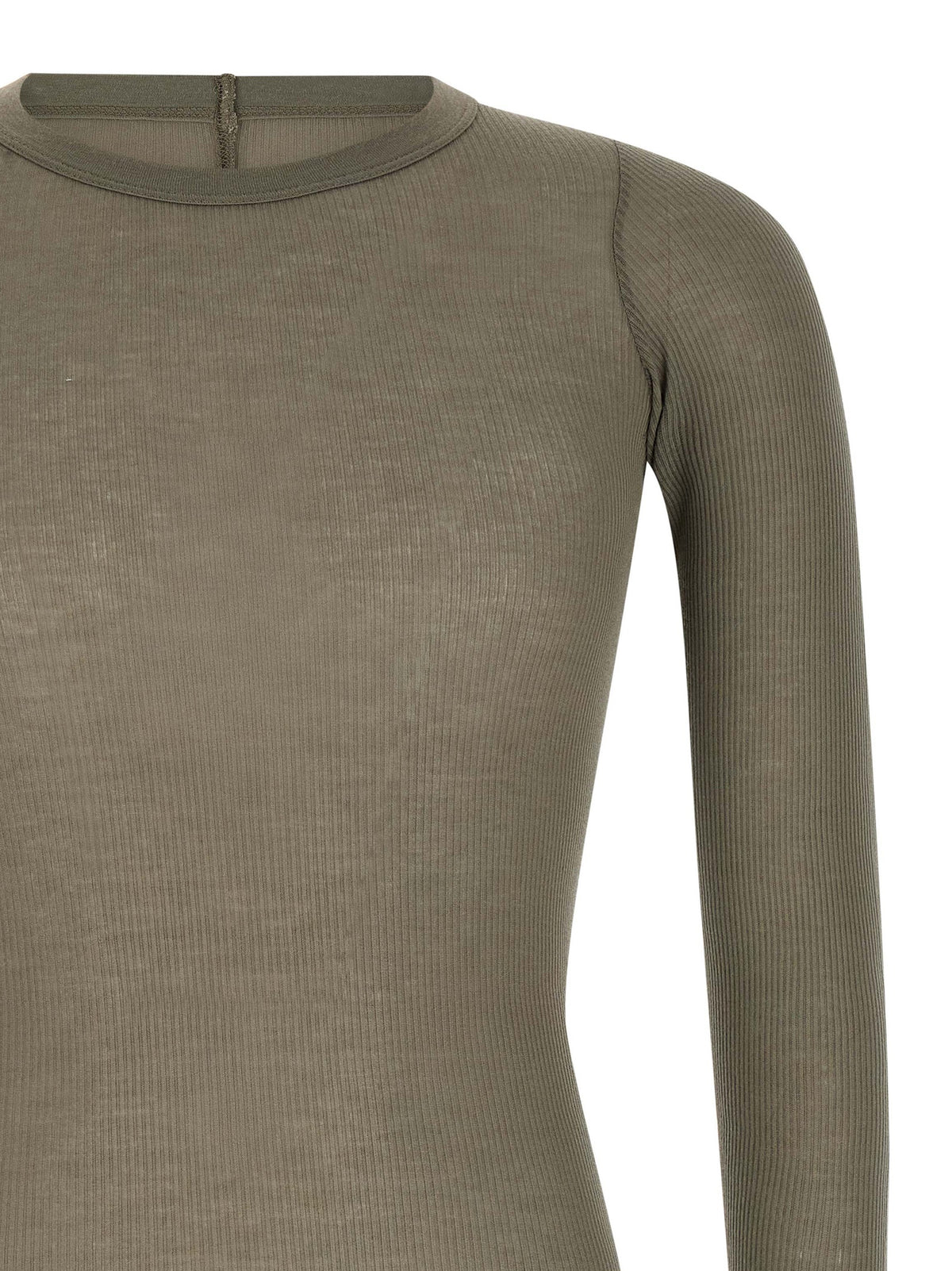 T-shirt gris en viscose Rick Owens