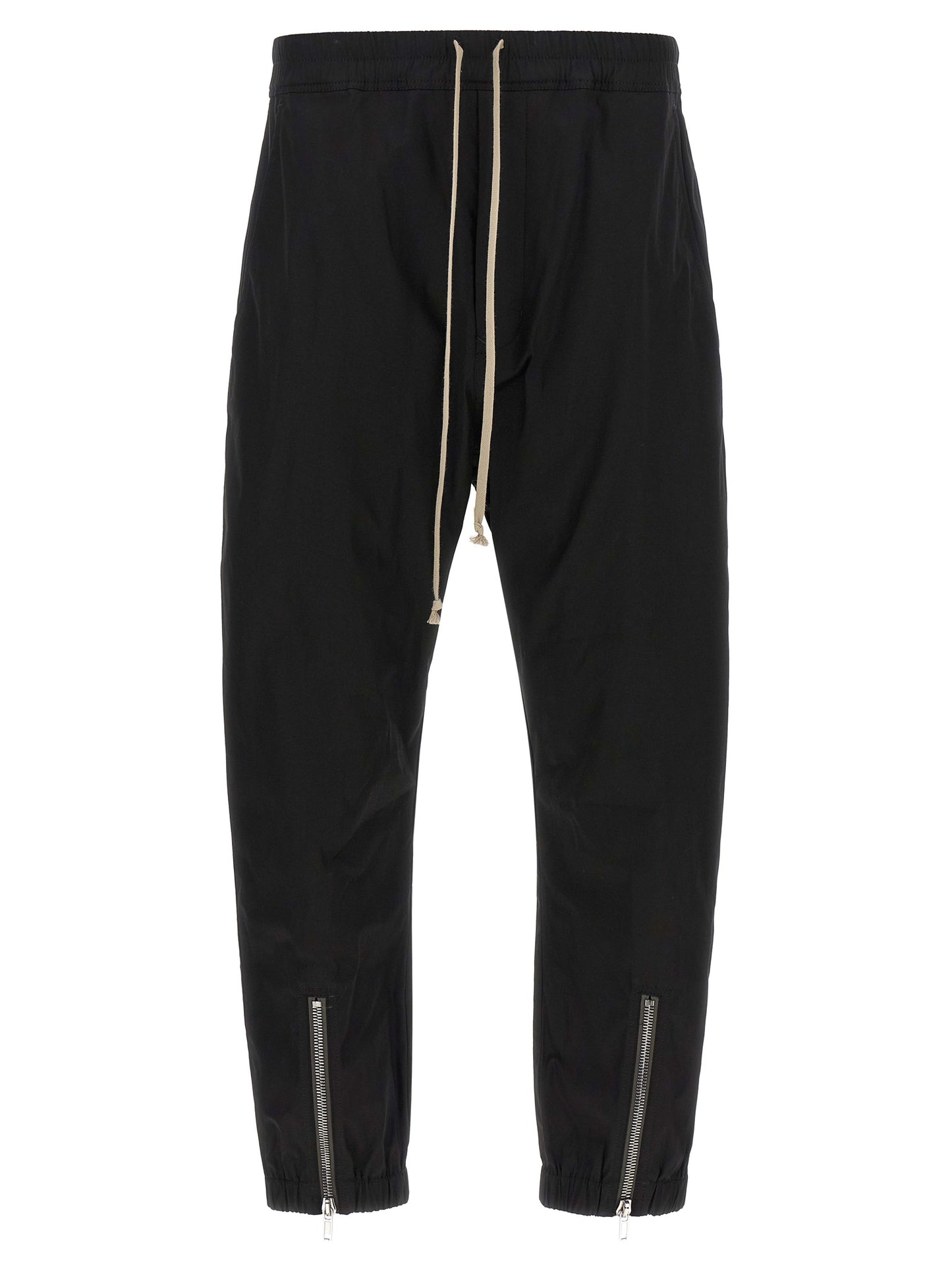 Rick Owens Black Cotton Joggers (Workout Pants)