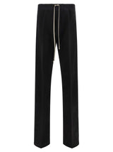 Pantalon décontracté en coton noir Rick Owens