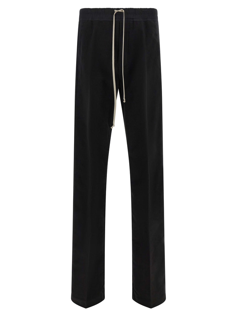 Pantalon décontracté en coton noir Rick Owens