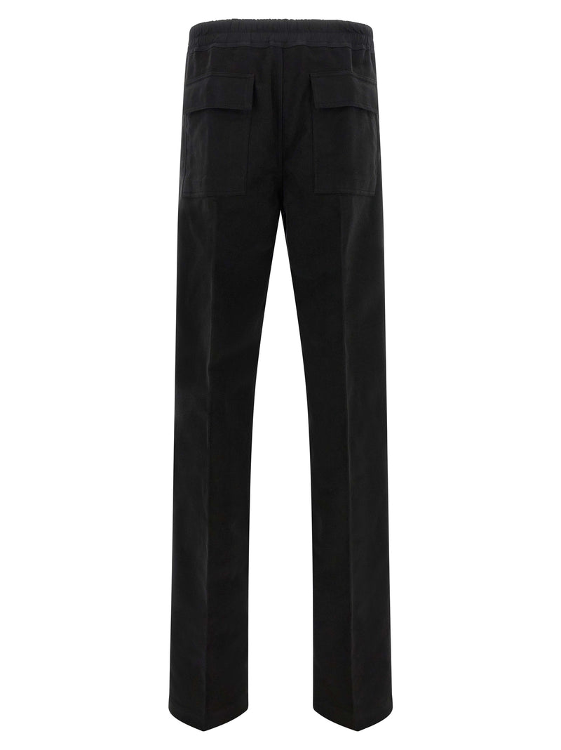 Pantalon décontracté en coton noir Rick Owens