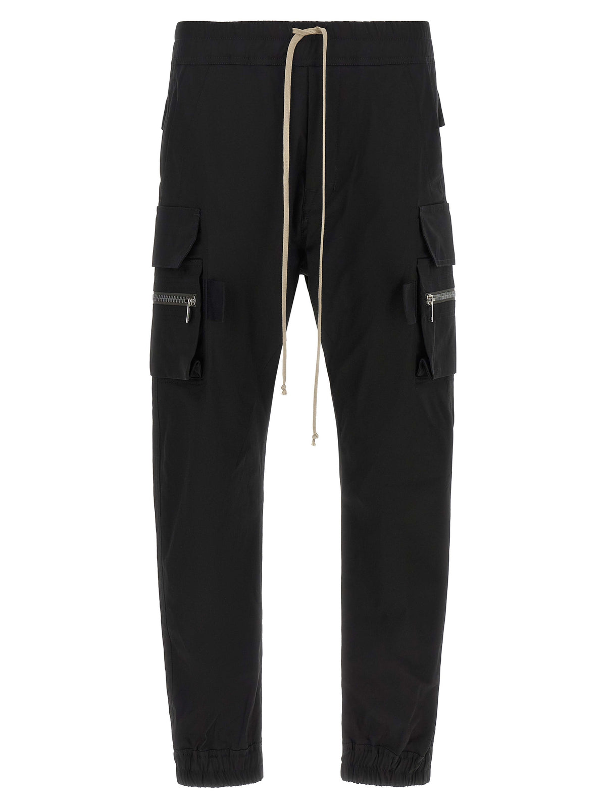 Rick Owens Mastodon Cargo Pants in Black Cotton