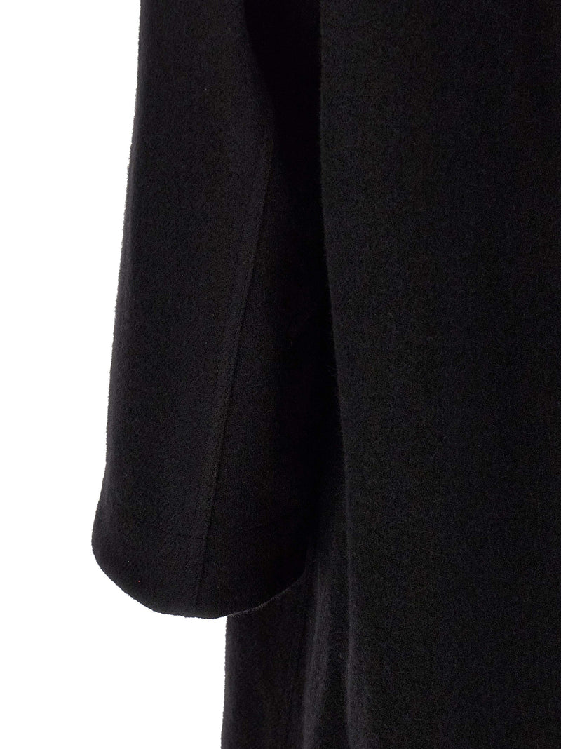 Manteau Rick Owens en laine vierge noire