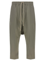 Pantalon court en coton gris Rick Owens