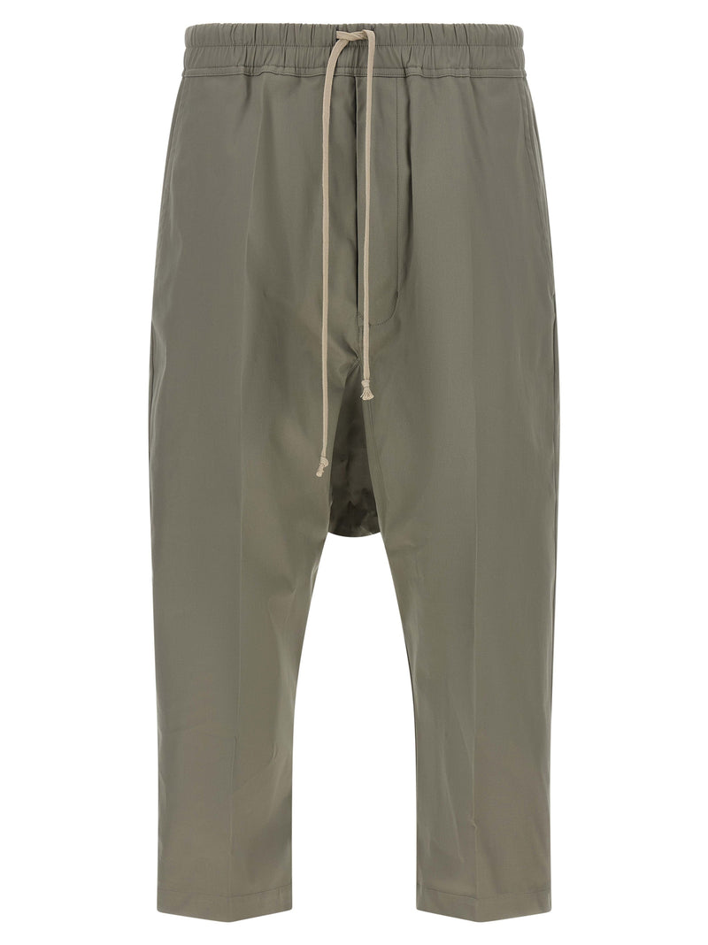 Pantalon court en coton gris Rick Owens