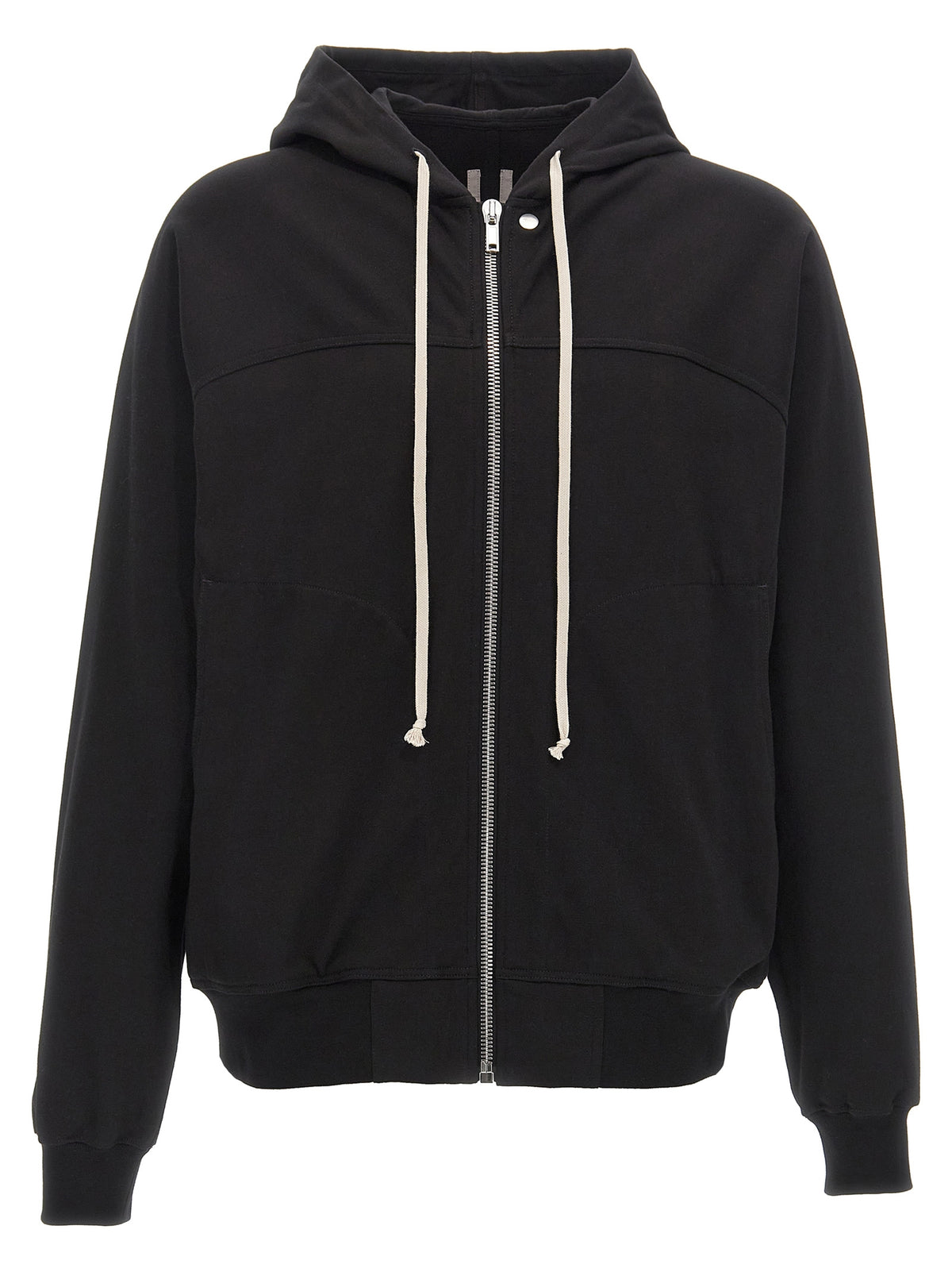 Sweat à capuche Rick Owens en coton noir