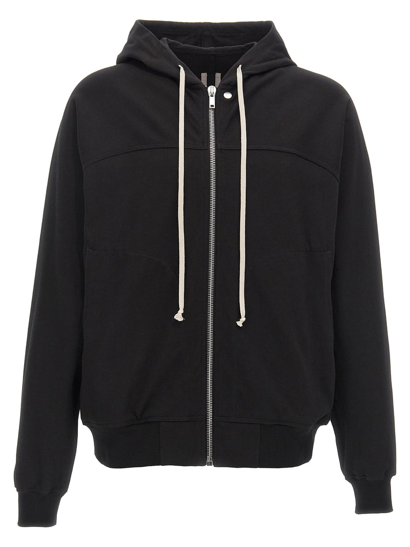 Sweat à capuche Rick Owens en coton noir