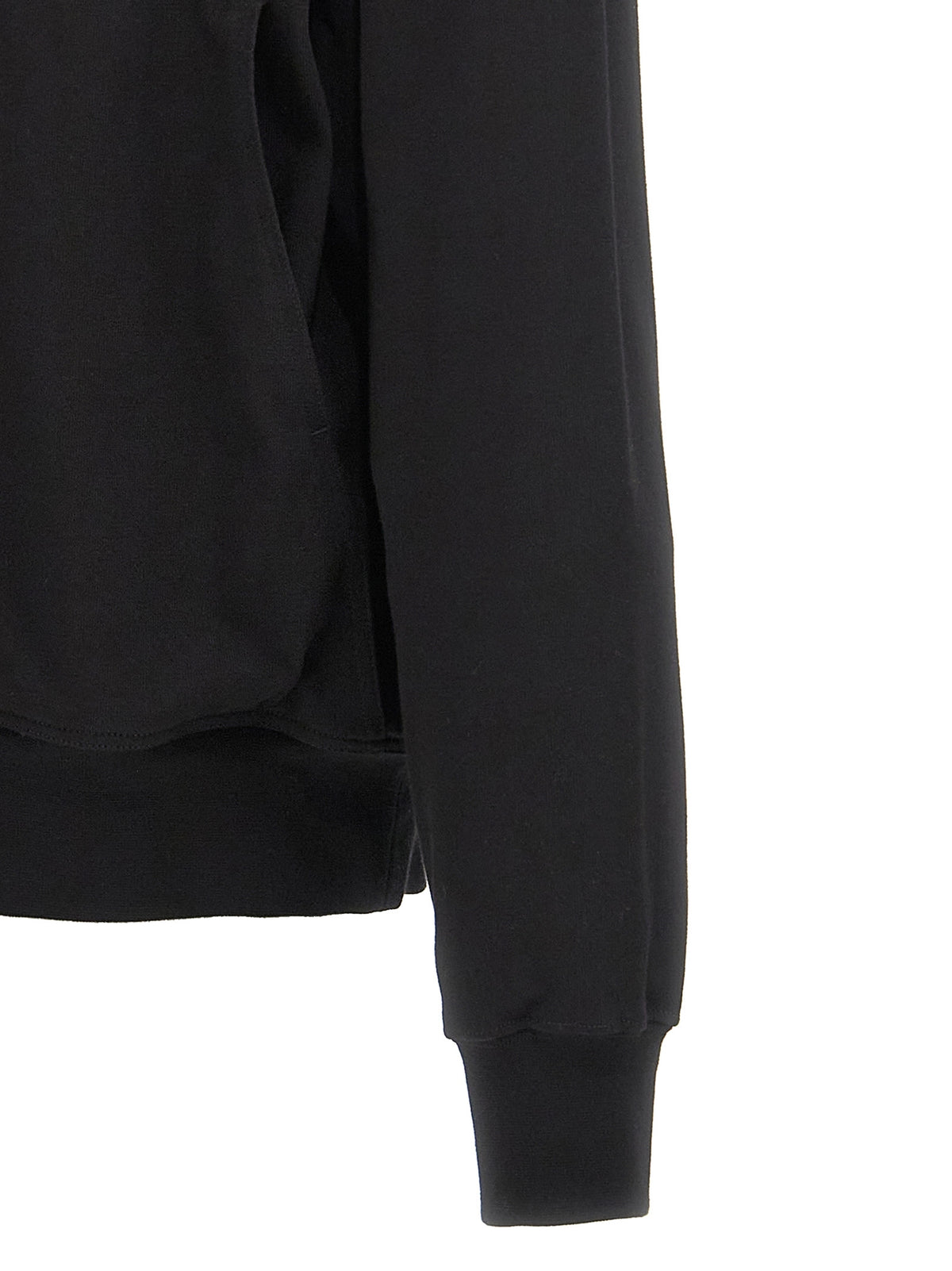 Sweat à capuche Rick Owens en coton noir