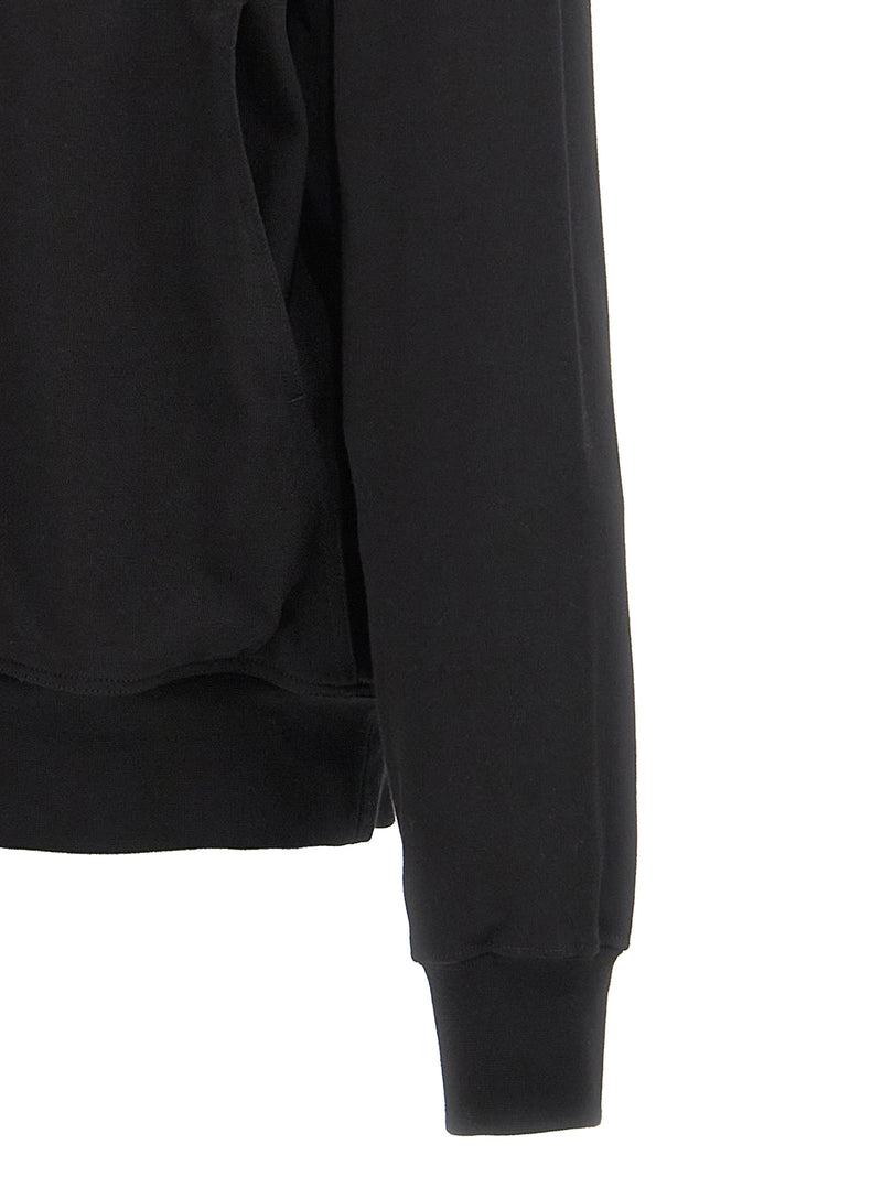 Sweat à capuche Rick Owens en coton noir