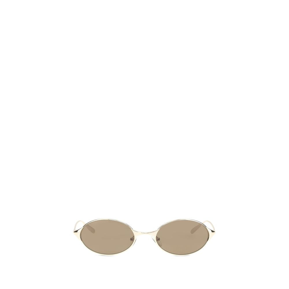 Lunettes de soleil Alexander McQueen en métal doré