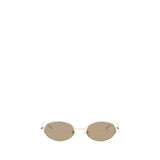Lunettes de soleil Alexander McQueen en métal doré