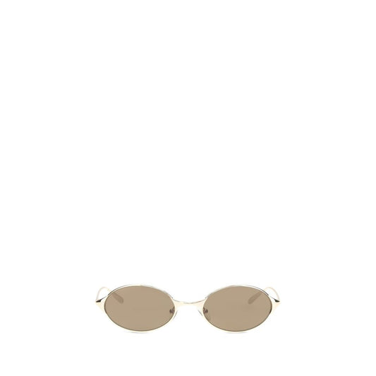 Lunettes de soleil Alexander McQueen en métal doré